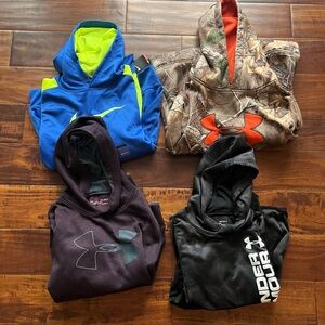 Lot of 4 Boys Large Hoodies